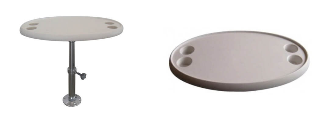 Стіл пластиковий в зборі овальний